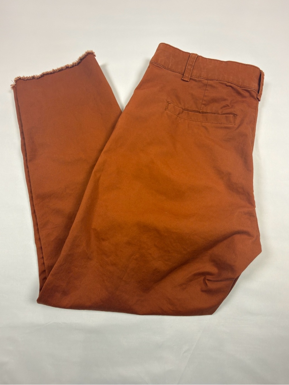 GAP Women's Girlfriend Khaki in Rust-Orange Size 8